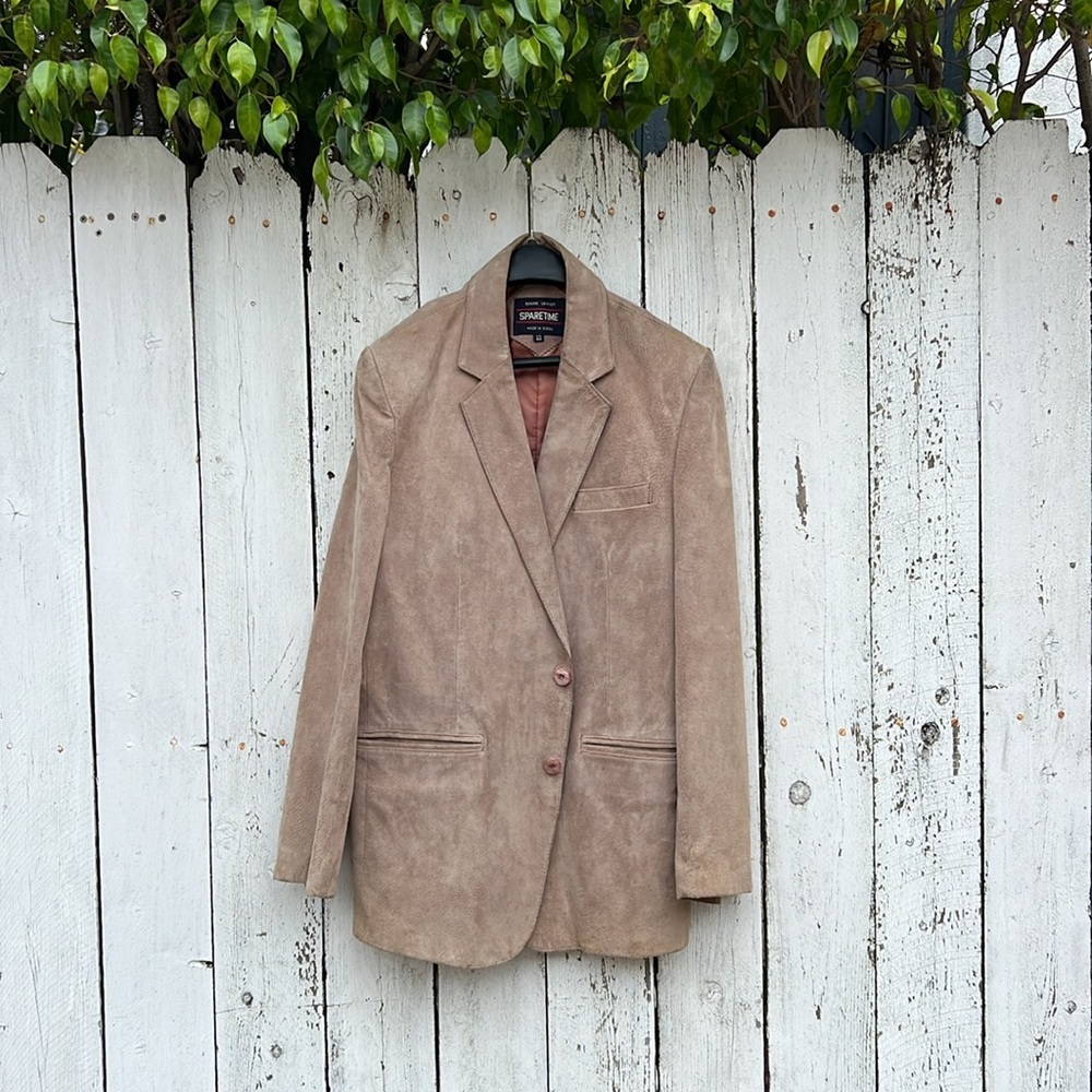 Brown Suede Blazer
